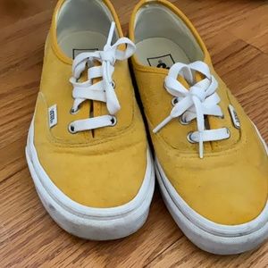 Suede Marigold Yellow Vans